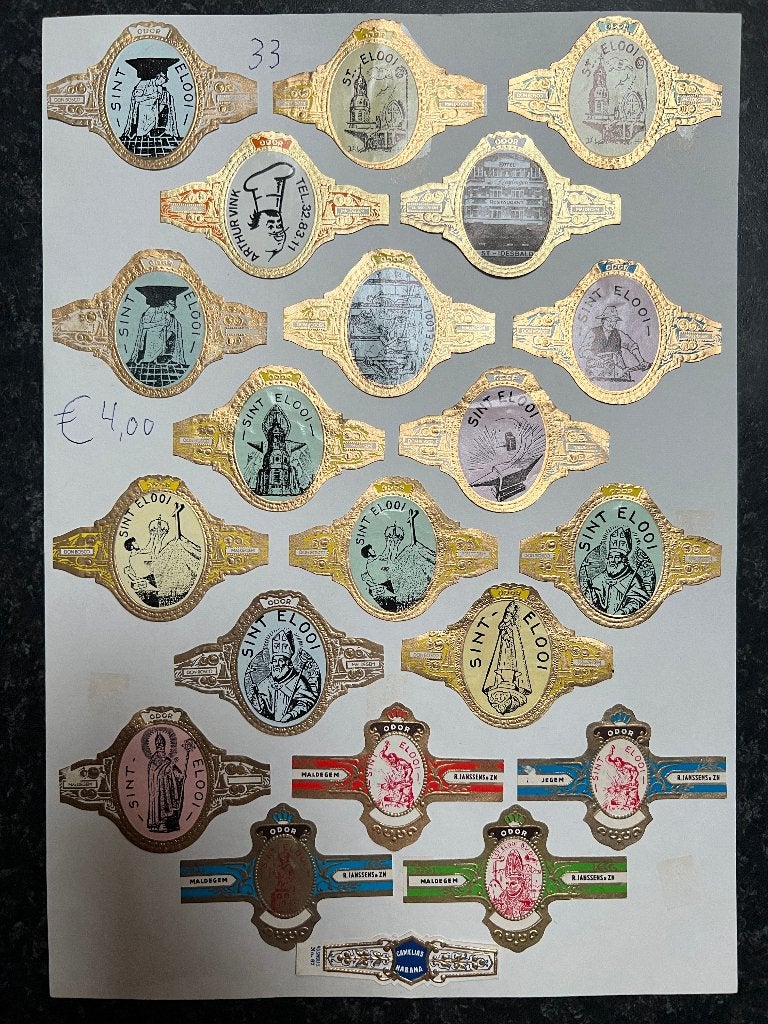 SIGARENBANDEN, Ophalen of Verzenden, Sigarenbandjes