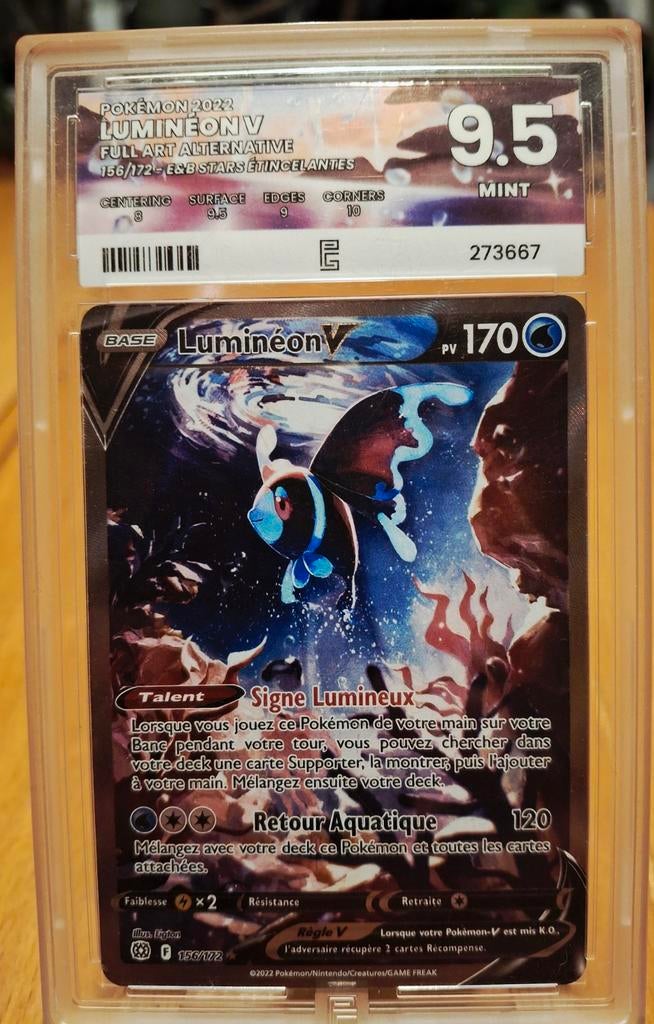 Pokemon graded 9.5 Lumineon, Ophalen