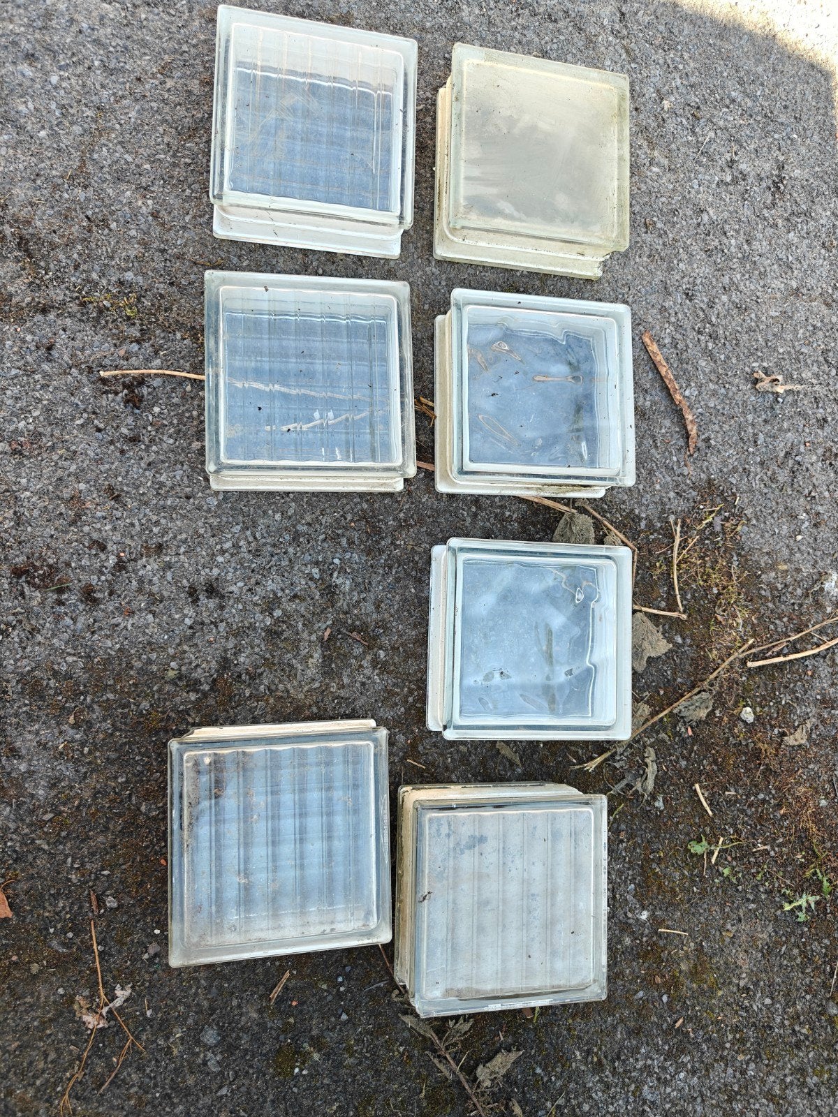 7 fenêtres en verre, Bricolage & Construction, Éclairage de chantier, Enlèvement