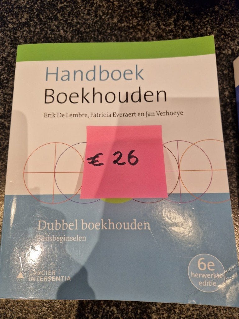 Handboek boekhouden - Dubbel boekhouden, basisbeginselen, Boeken, Larcier Intersentia, Economie en Marketing, Ophalen, Gelezen