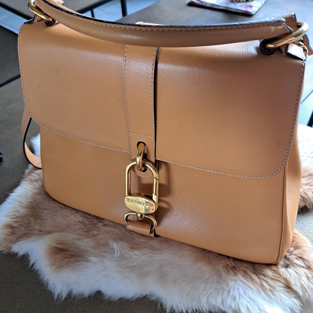 HANDTAS DELVAUX BRILLANT, Ophalen of Verzenden, Nieuw, Geel, Handtas