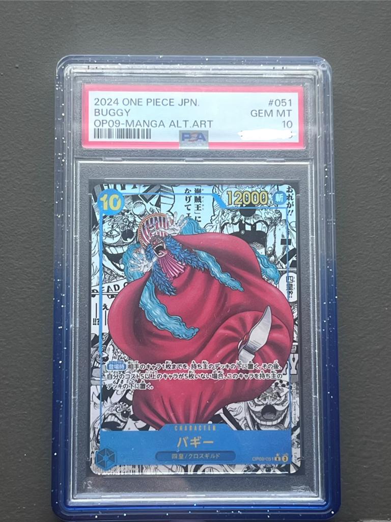 One Piece TCG OP09-MANGA ALT ART Buggy JPN, Enlèvement, Neuf, Cartes en vrac, Foil