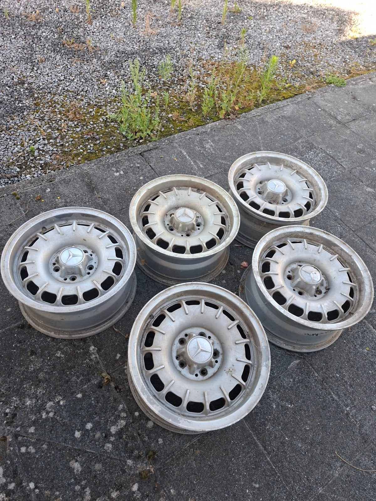 Mercedes jantes Barock 7"15 w107,123,116 etc.....