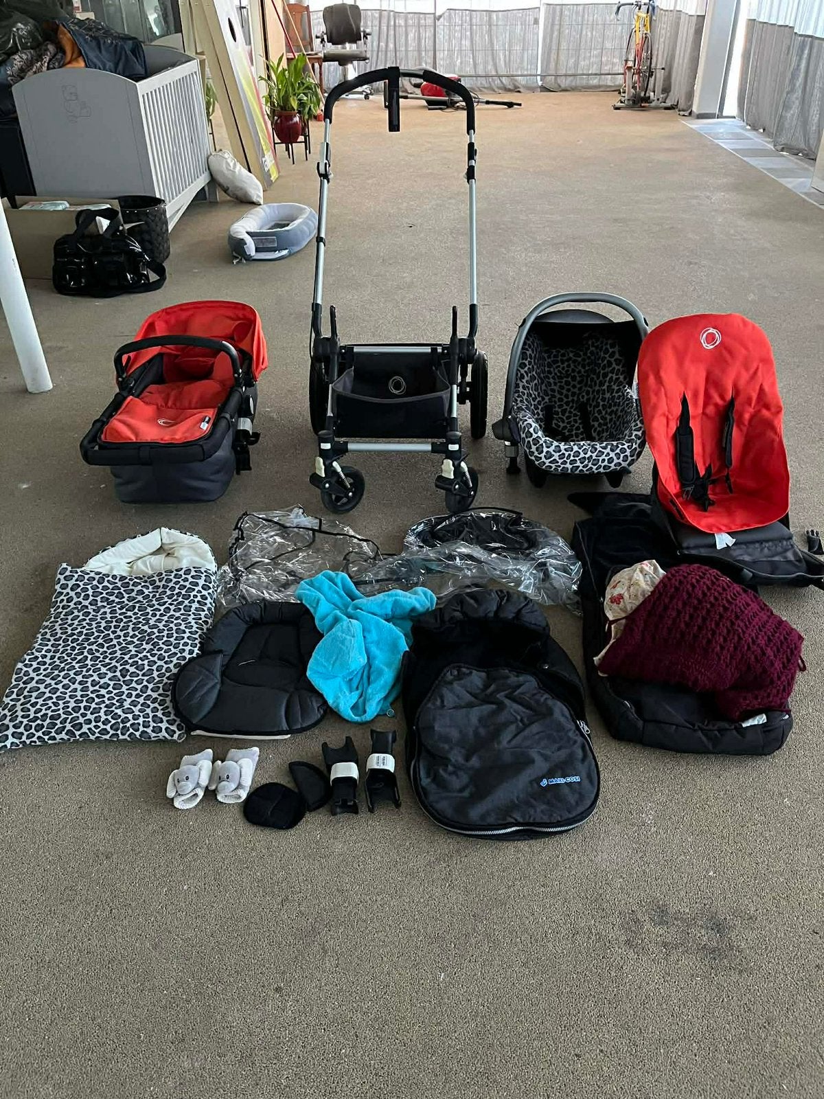 3in1 buggy met toebehoren, Ophalen, Gebruikt, Overige merken, Voetenzak
