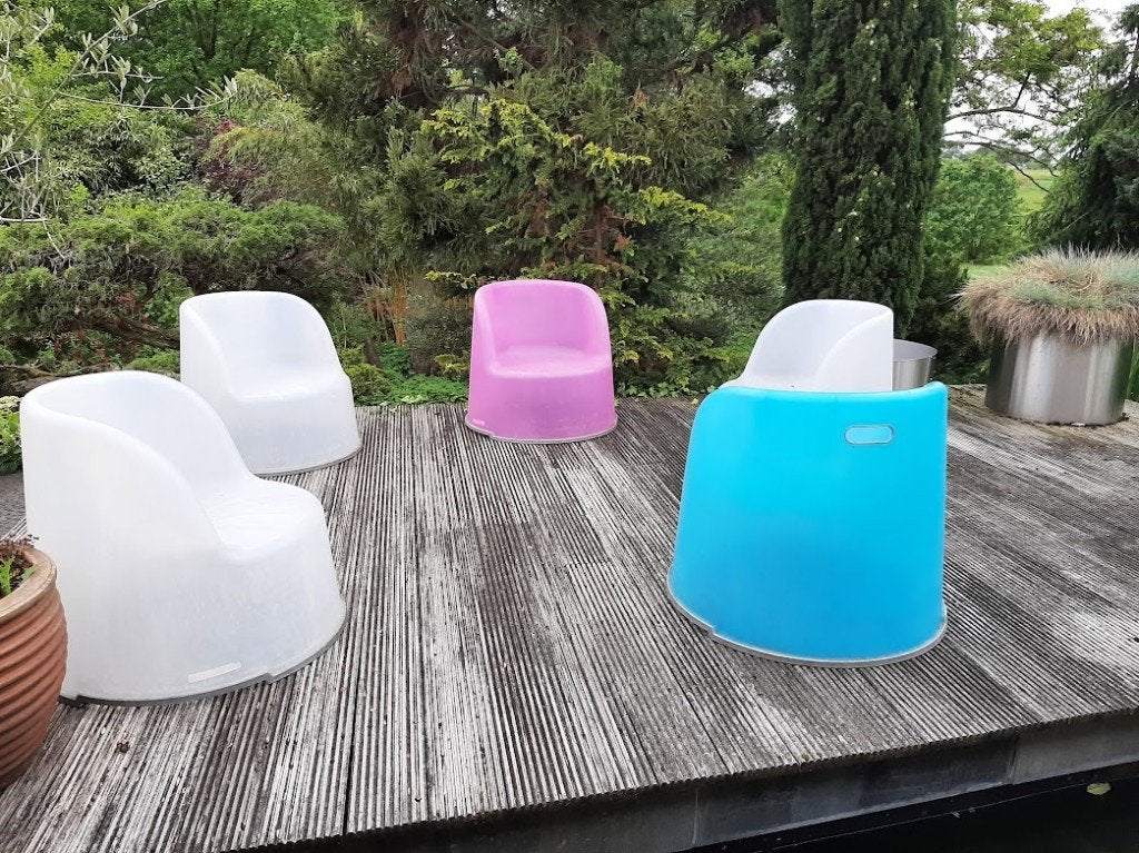 Leuke modern tuinzetels, Enlèvement, Utilisé, 5 places, Salons de jardin