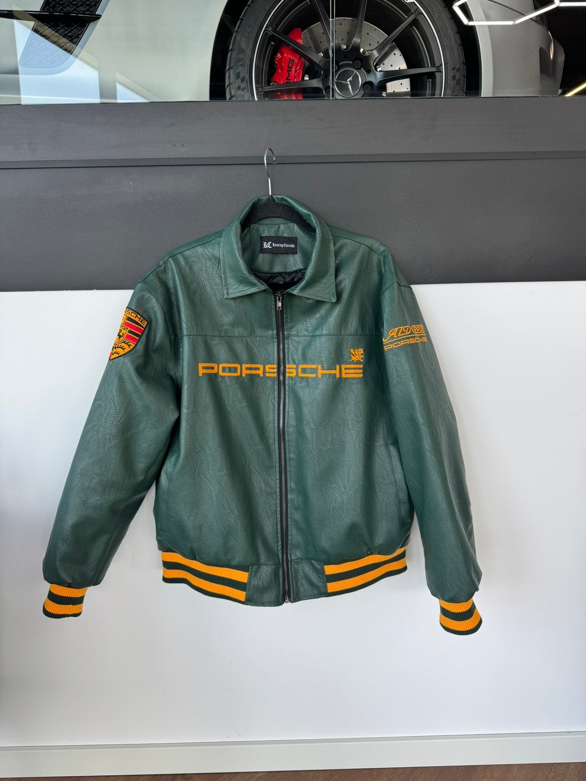 Porsche 993 groene jas, Verzenden, Zo goed als nieuw, Maat 56/58 (XL)
