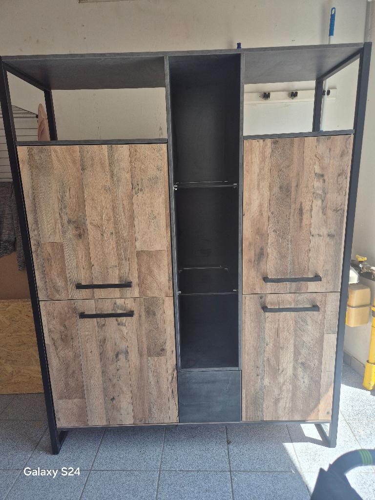 Barkast + Eettafel, Huis en Inrichting, Complete eetkamers, Ophalen, Gebruikt, Industrieel