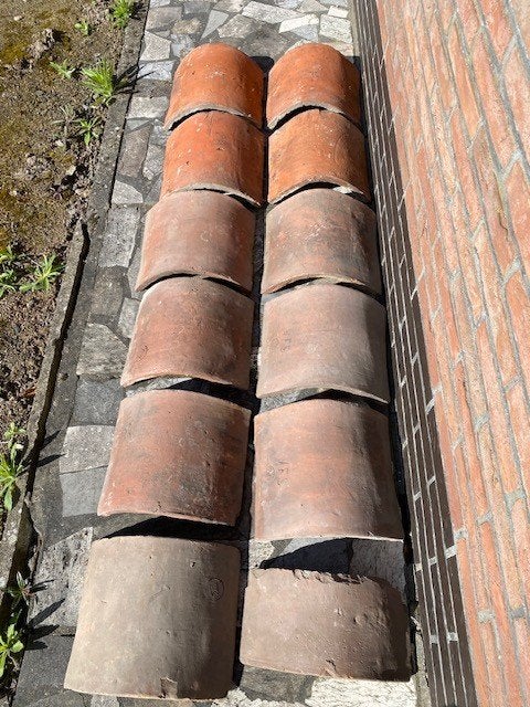 boomse nokpannen, Doe-het-zelf en Bouw, Dakpannen en Dakbedekking, Ophalen, Zo goed als nieuw, Steen of Klei