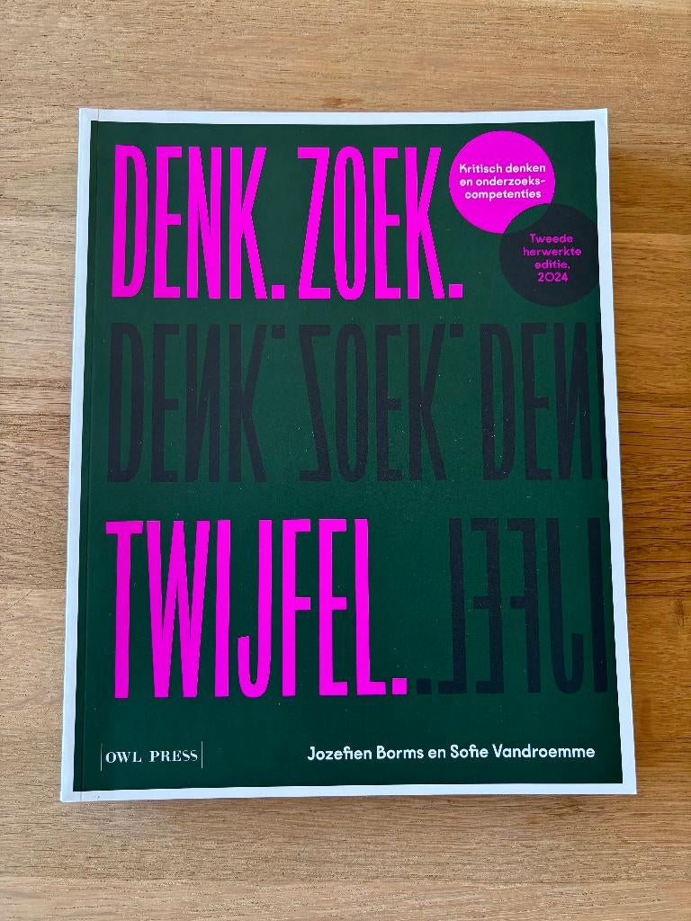 Denk. Zoek. Twijfel, Boeken, Ophalen of Verzenden, Nieuw