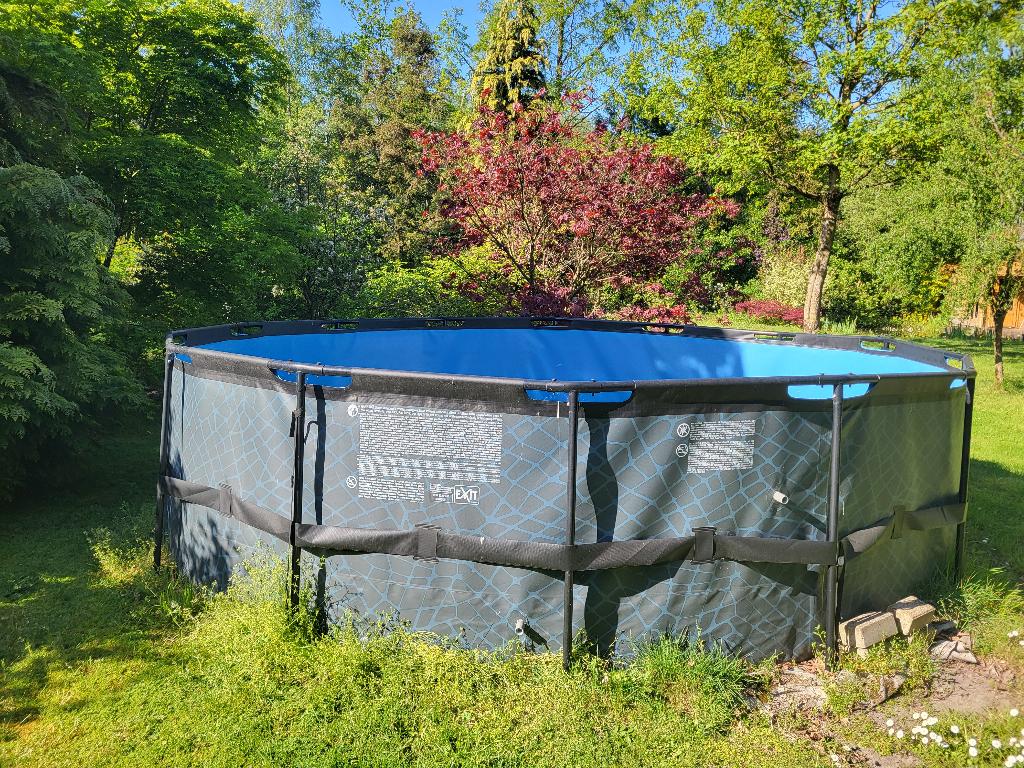 Zwembad met filter en pomp, 300 cm ou plus, Rond, Comme neuf, Enlèvement