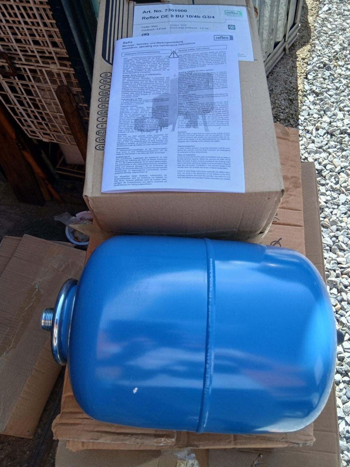 Expansievat, Bricolage & Construction, Enlèvement