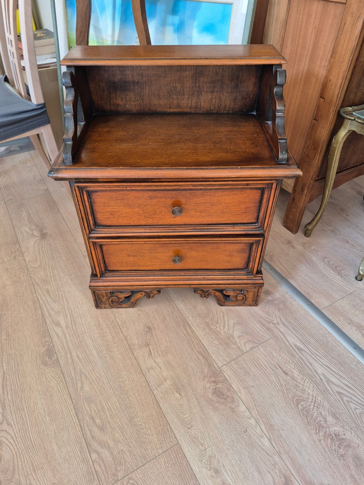 table de chevet en Chêne à donner, Enlèvement, Utilisé