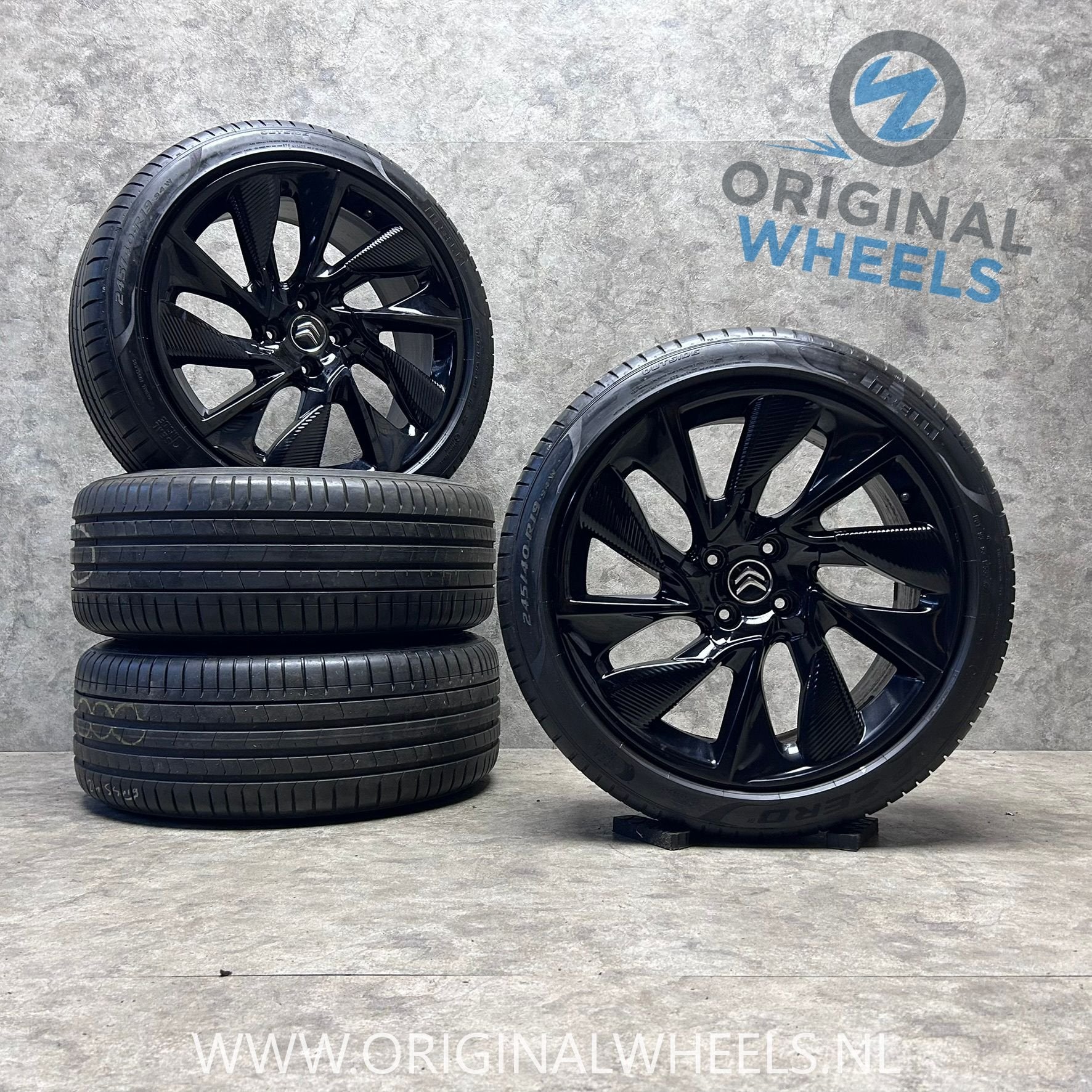 19 inch originele velgen + zomerbanden Citroen DS4 DS5, Pneus et Jantes, -, 19 pouces, Utilisé
