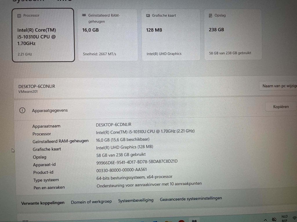 ordinateur portable Dell 5510, 256 GB, Comme neuf, Enlèvement, SSD