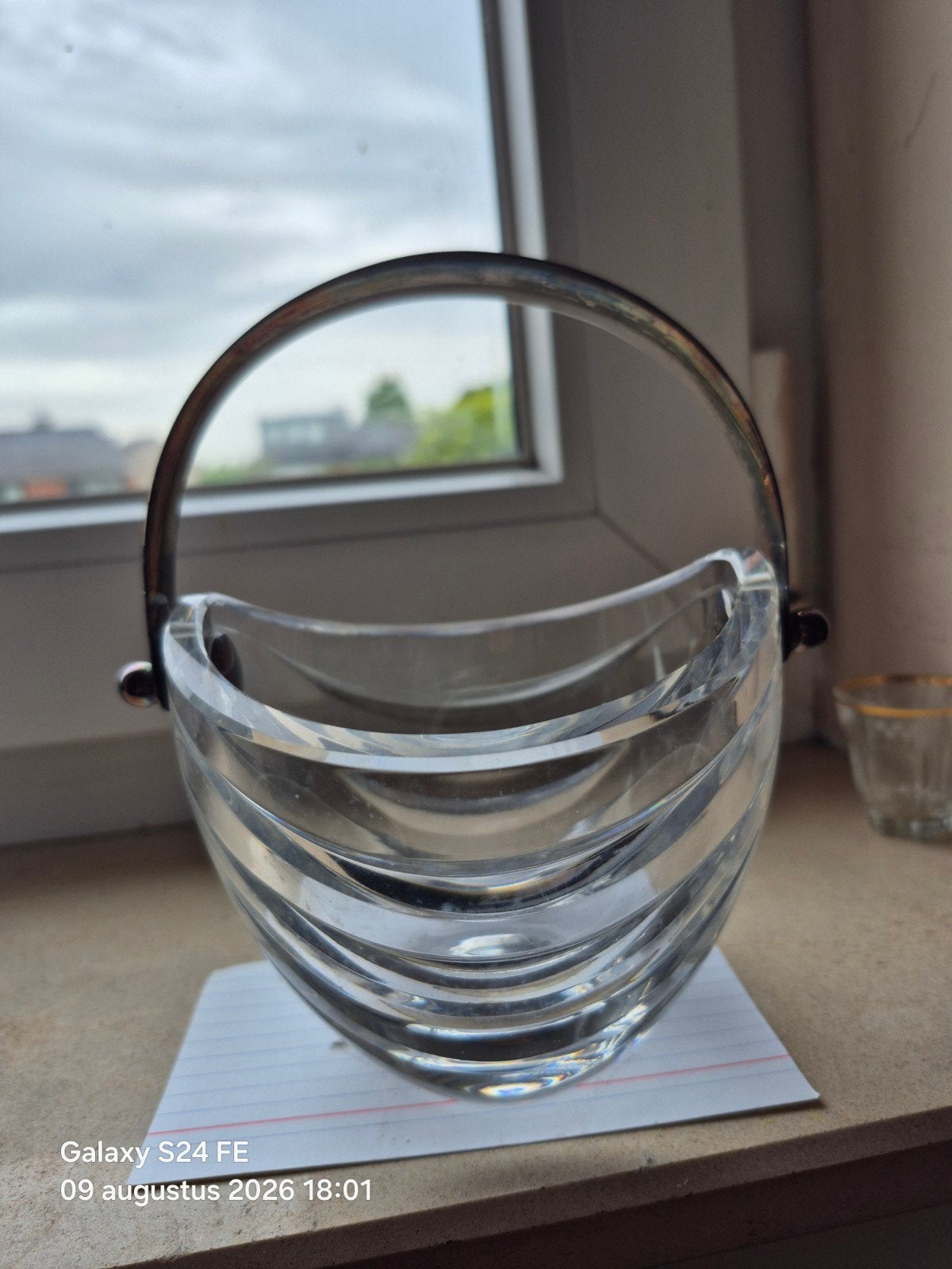 zilver kristallen mand, Ophalen of Verzenden, Mand, Handgemaakt