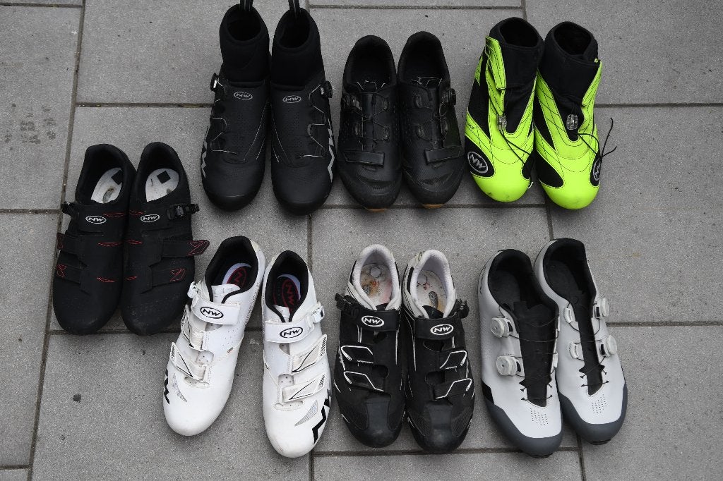 7 paar Northwave fietsschoenen maat 45 en 46, MTB en race, Fietsen en Brommers, Gebruikt, Dames, Schoenen, Overige maten