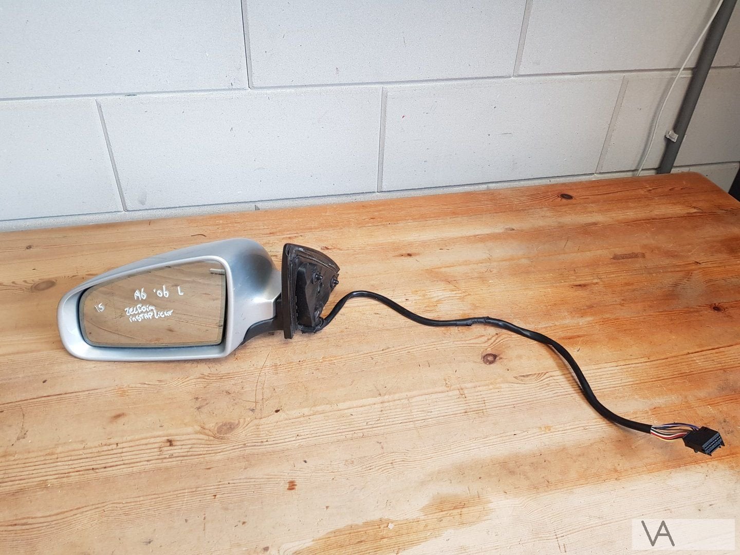 Audi A6 4f 2004 - 2008 spiegel links lampje zelfdimmend €100, -, Audi, Utilisé, -