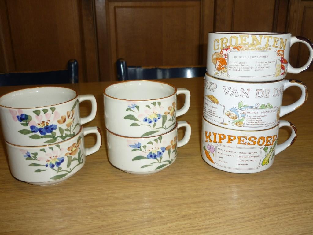 Vintage soepkommen, Huis en Inrichting, Keuken | Servies, Ophalen of Verzenden