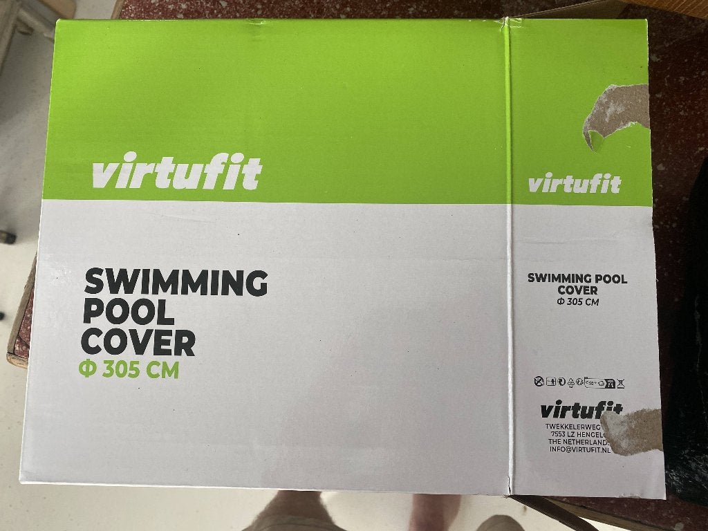 Virtufit Zwembad Afdekzeil Ø305cm, Tuin en Terras, Zwembad-toebehoren, Ophalen, Nieuw, Afdekzeil
