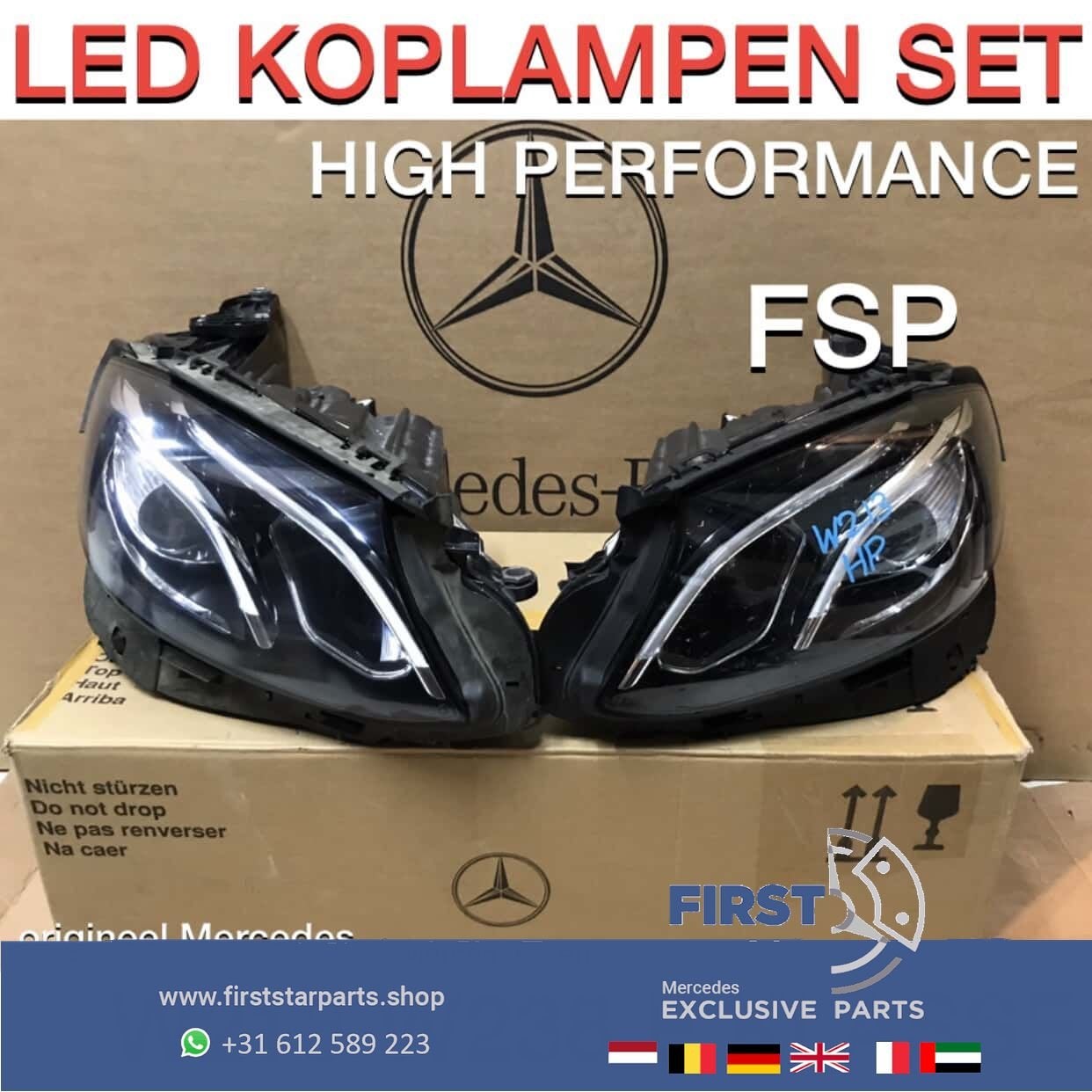 W213 C238 E53 E63 AMG LED Koplamp LINKS RECHTS Mercedes E Kl