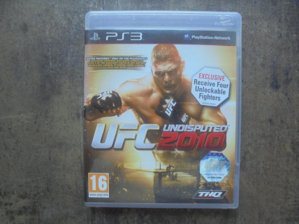 UFC 2010 Undisputed voor PS3 (zie foto's), Enlèvement ou Envoi, 2 joueurs, Combat, À partir de 16 ans