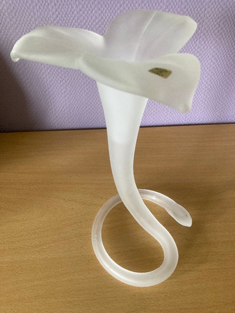 Vase à fleurs artisanal, Maison & Meubles, Accessoires pour la Maison | Vases, Comme neuf, Verre, Fait main, Finition mate, Enlèvement ou Envoi