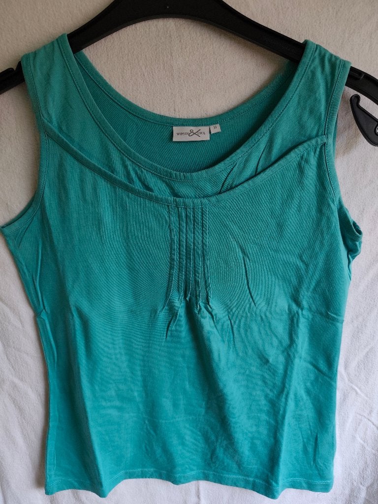 Top vert de taille M. ., JBC, Zonder mouw, Gedragen, Groen