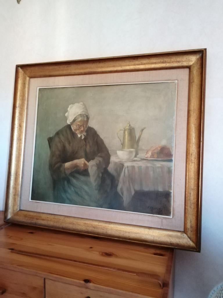 toile signée peinture à l 'huile Felix EYSKENS, Ophalen