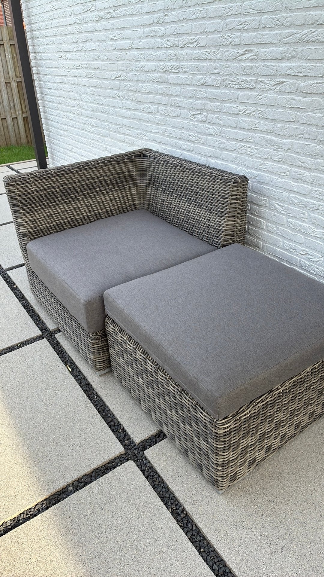 Hoekzetel met hocker, Ophalen, Zo goed als nieuw, Hocker