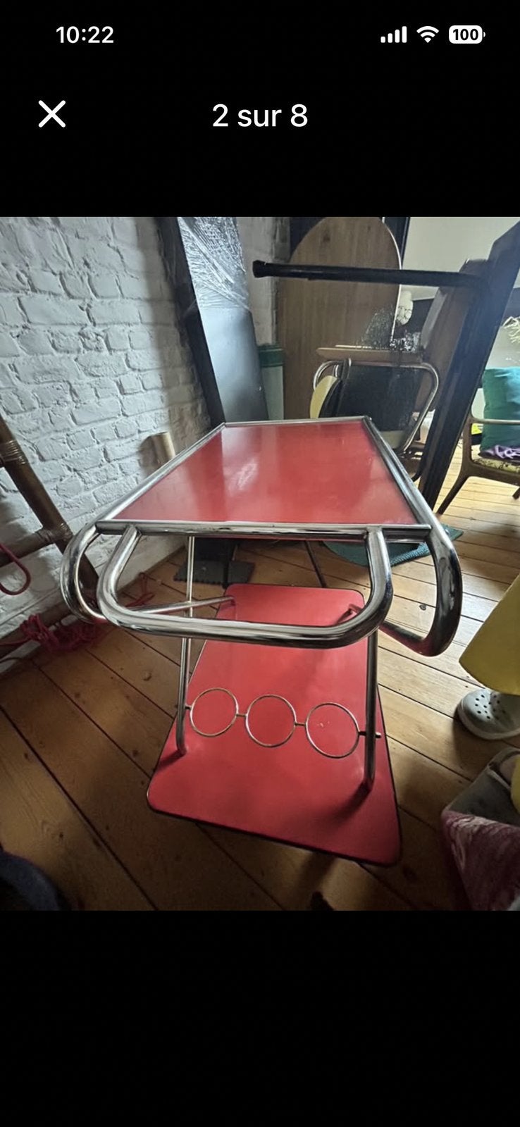 Desserte Novalux en Formica, Enlèvement, Utilisé, Métal, Mobile