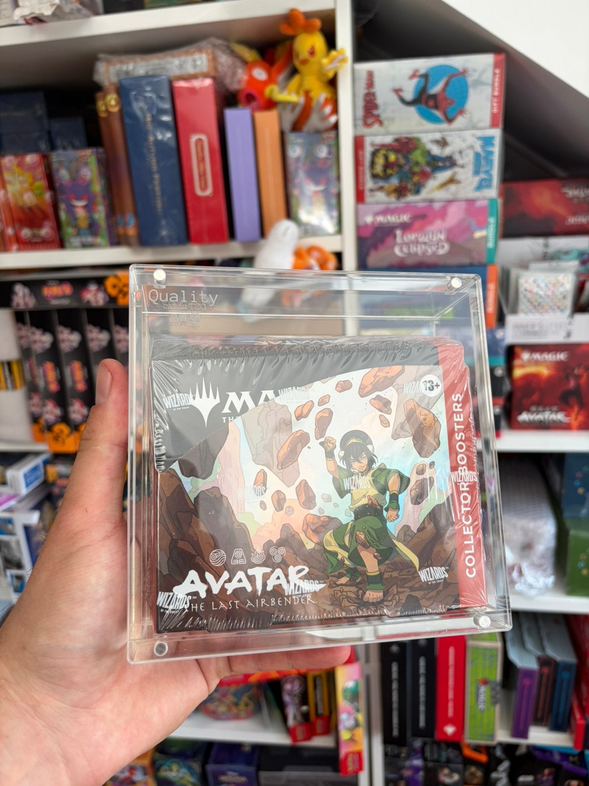 MTG Collector Booster Box Acrylic Case Magnetic UV resistant, Hobby en Vrije tijd, Ophalen of Verzenden, Zo goed als nieuw, Booster