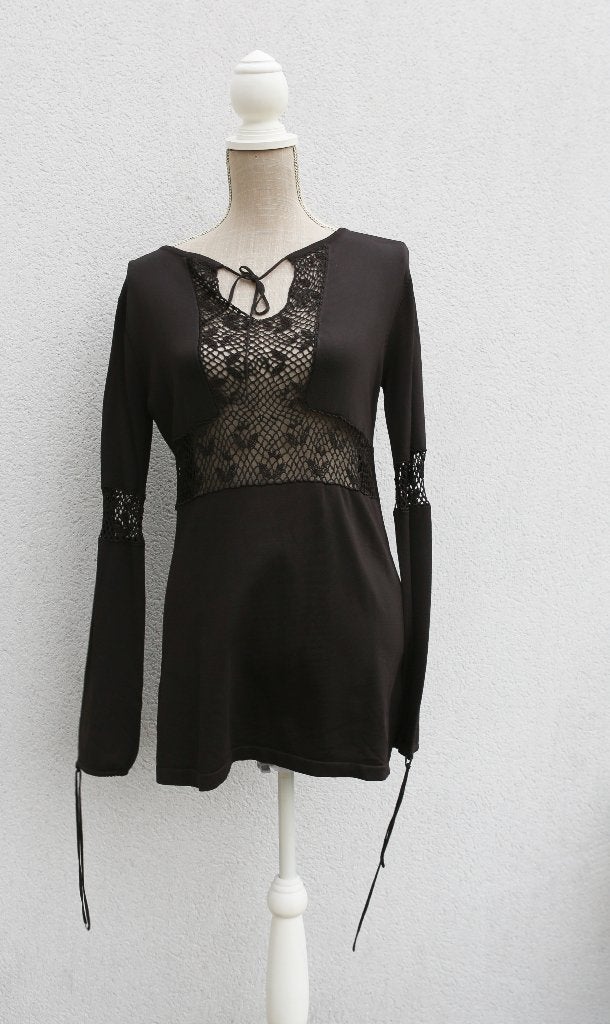 Jolie blouse brune neuve L, Enlèvement ou Envoi, Neuf, Taille 38/40 (M), Brun