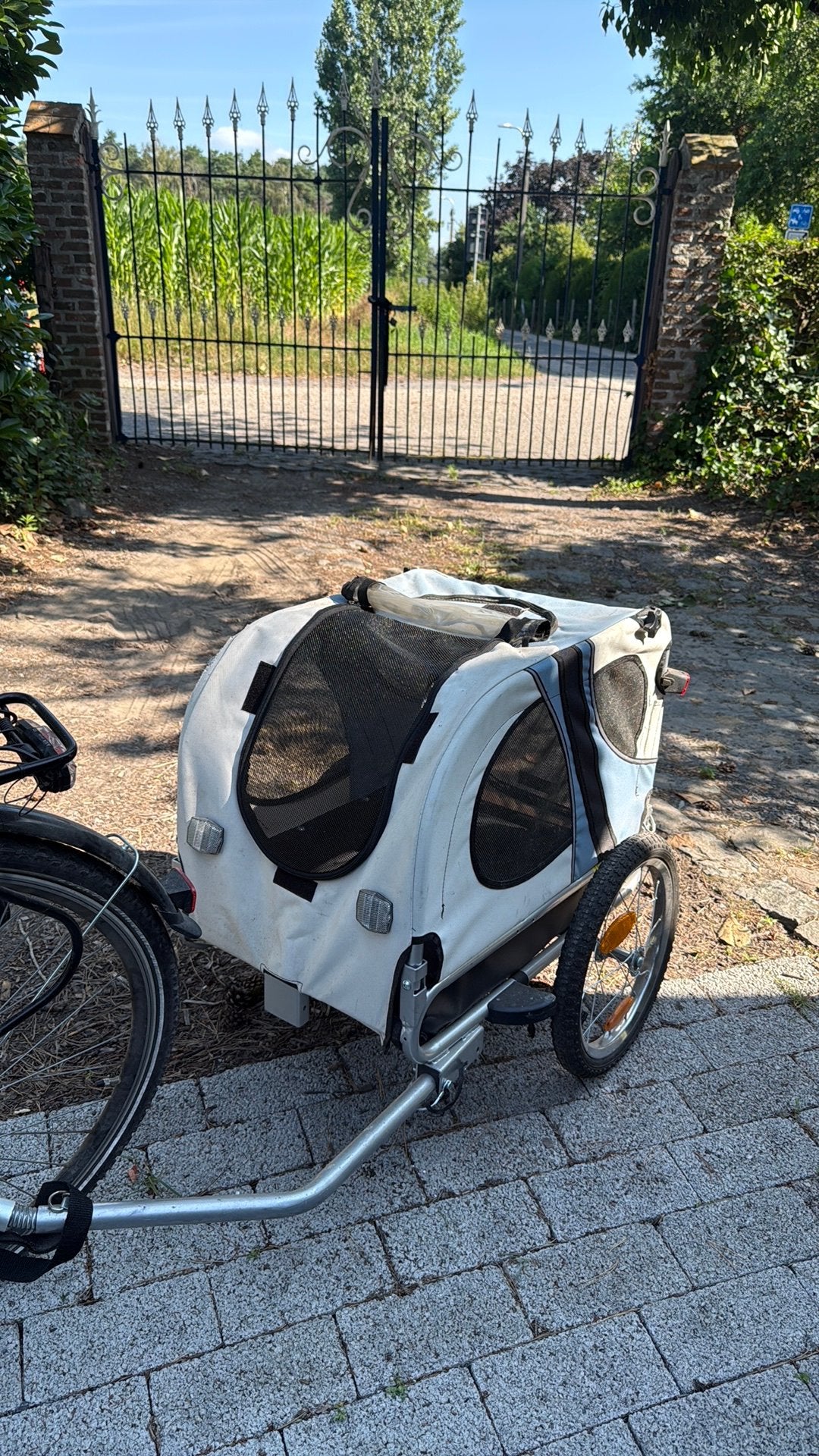 Honden fietskar, Ophalen, Gebruikt, Hondenkar