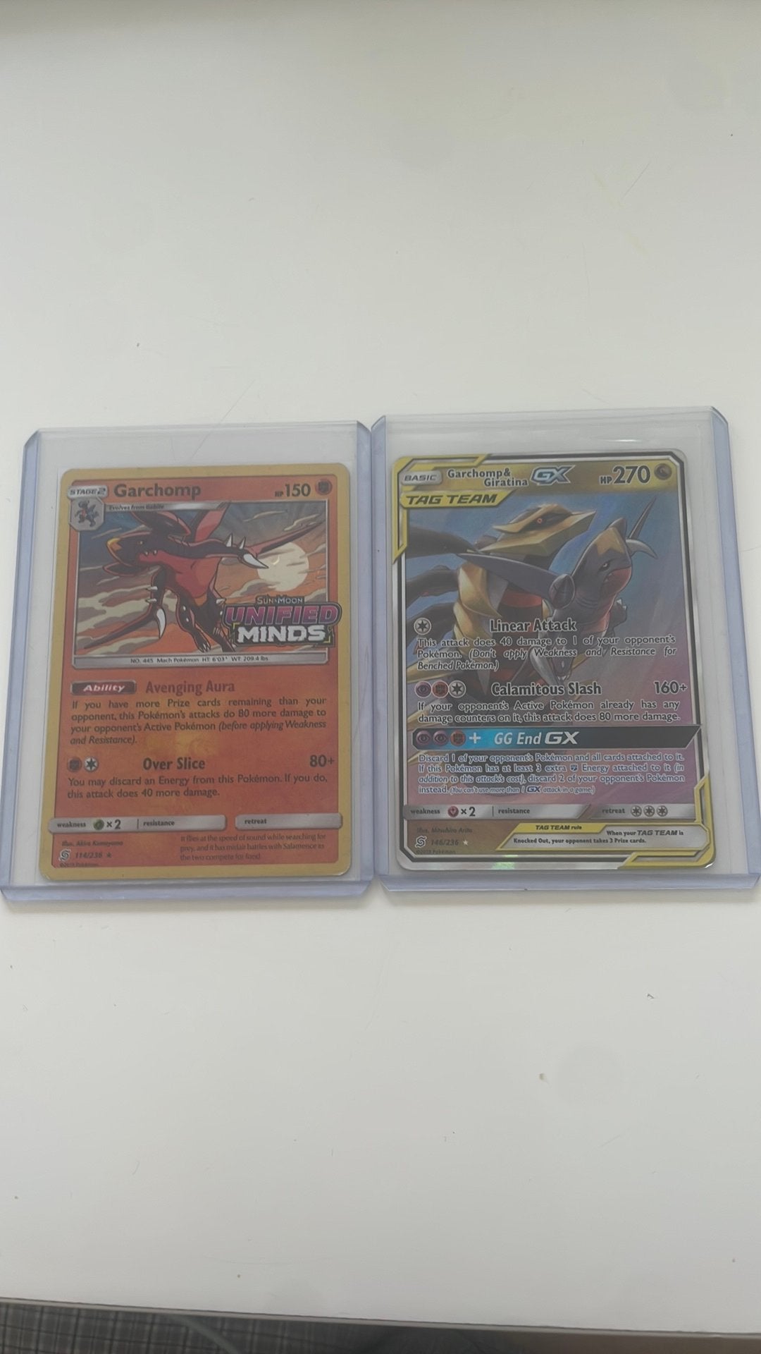 Garchomp Stamped & Garchomp&Giratina Gx, Enlèvement ou Envoi, Neuf, Cartes en vrac, Foil