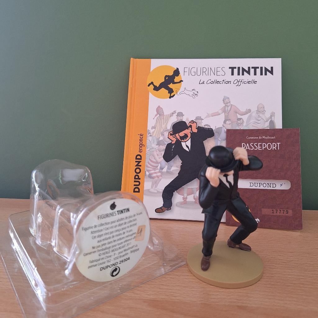 Figurine de Dupond engoncé, Enlèvement ou Envoi, Tintin, Neuf, Statue ou Figurine