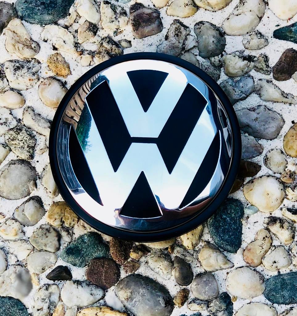 4 caches moyeux/ centres de jantes Volkswagen- 65mm -Neufs !, Enlèvement ou Envoi, Neuf, Volkswagen