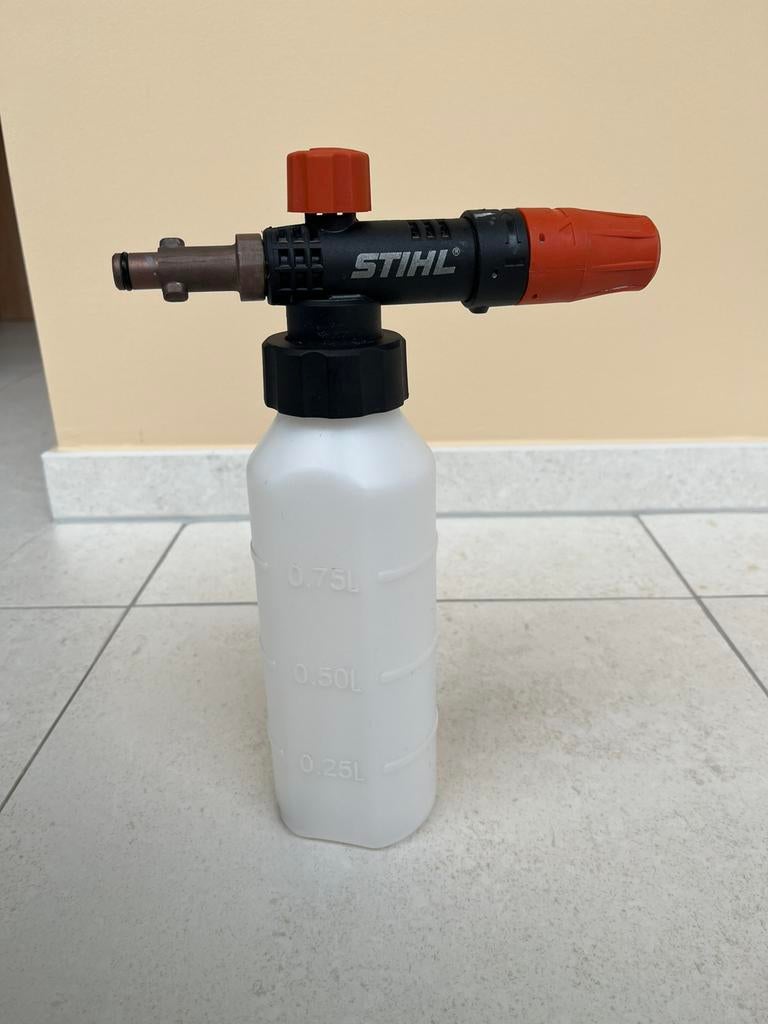 Stihl schuimkop, Enlèvement
