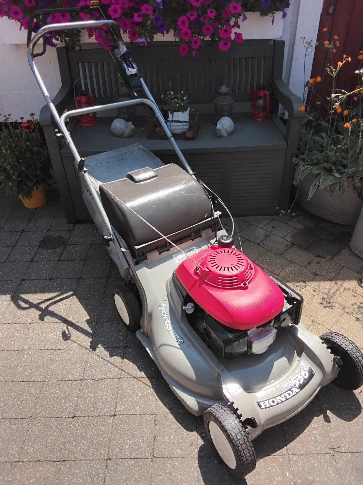 HONDA GRASMAAIER HRB 536 ZELFTREKKER, Tuin en Terras, Grasmaaiers, Opvangbak, Ophalen