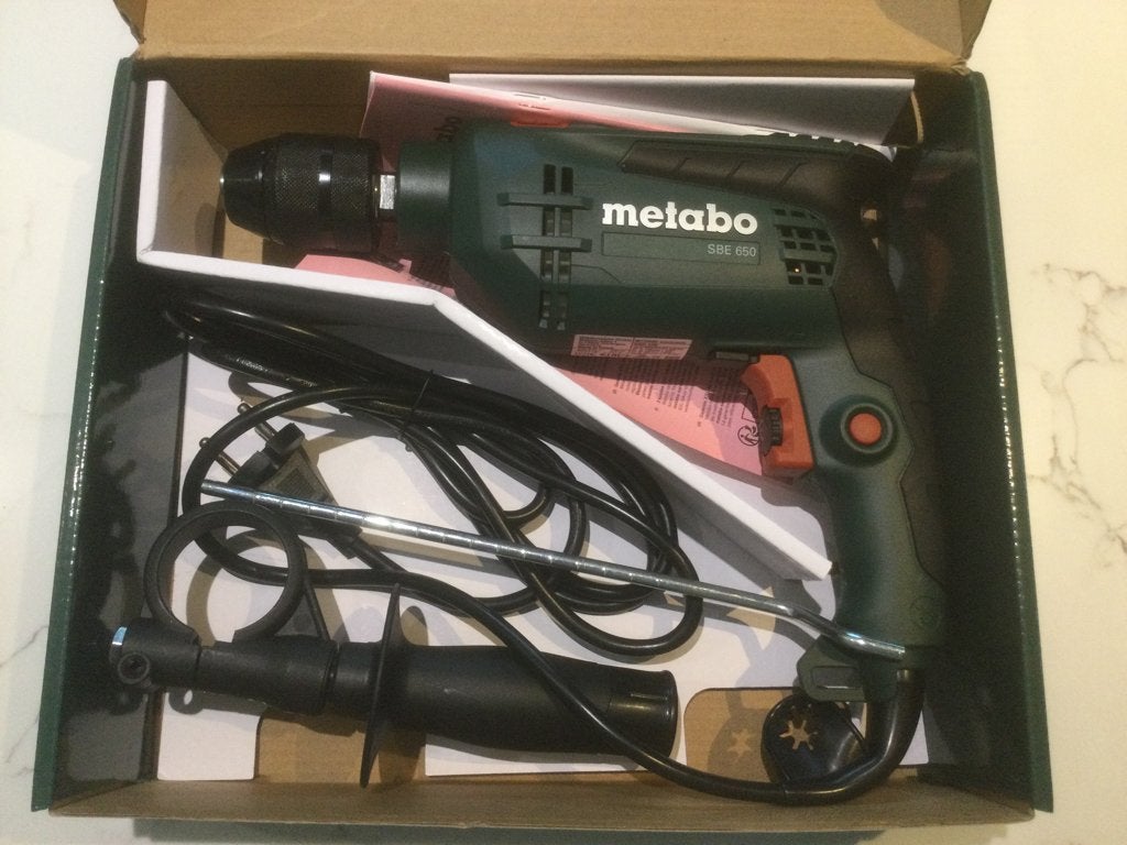 Perceuse à percussion Metabo non utilisée, Bricolage & Construction, Neuf, 600 watts ou plus, Enlèvement ou Envoi, Foreuse et Perceuse
