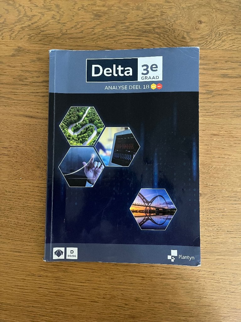 Delta analyse deel 1B (3e graad), Boeken, Ophalen, ASO, Plantyn, Zo goed als nieuw