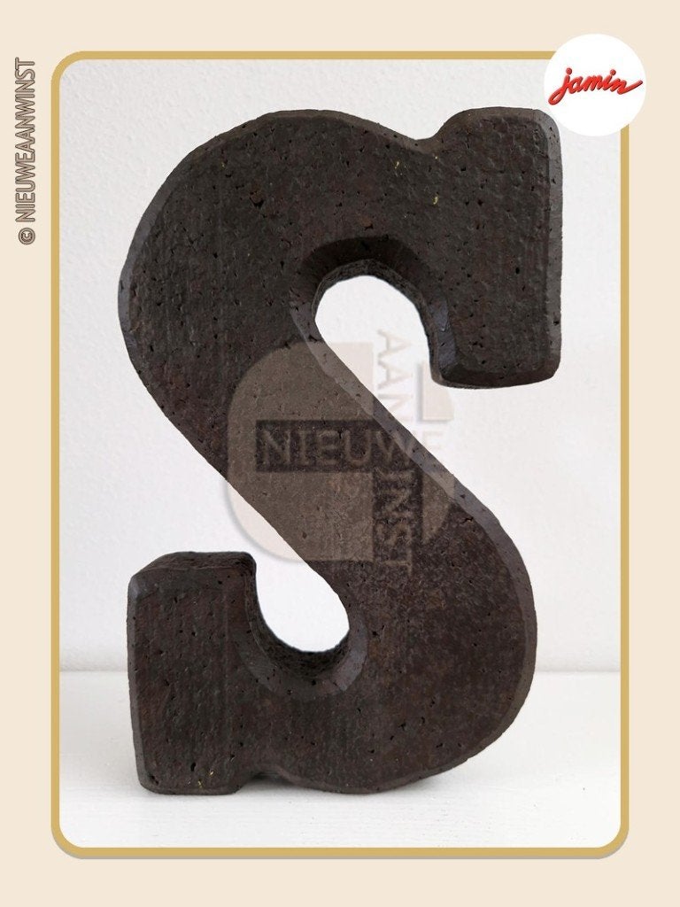 Nostalgische Jamin pure chocoladeletter S Sinterklaas - 25cm, Envoi, Comme neuf