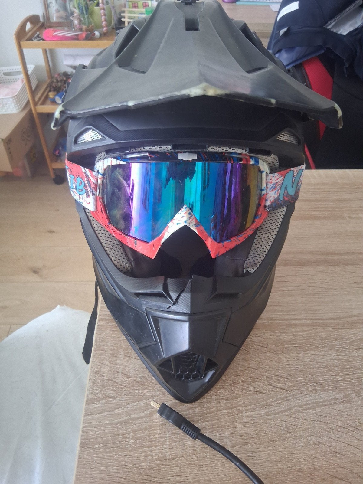 Cros helm maat m, Motoren, Ophalen, M