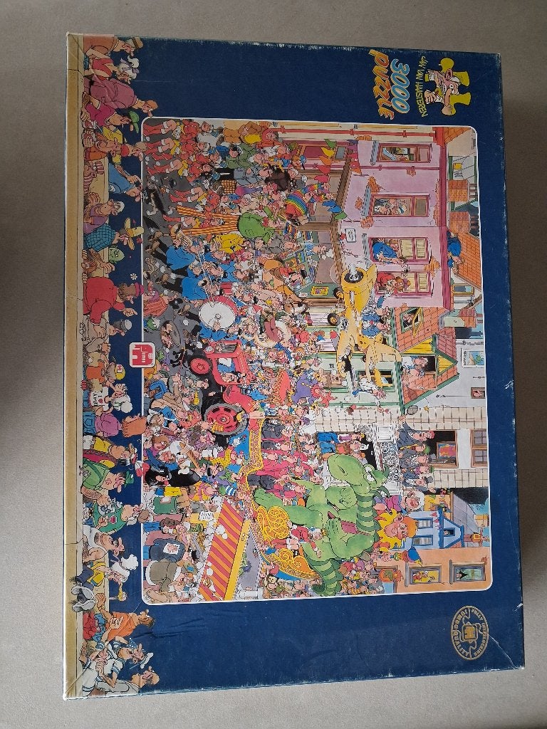 Jan van Haasteren puzzel carnaval 3000 stukjes, Enlèvement ou Envoi, Plus de 1 500 pièces, Utilisé, Puzzle