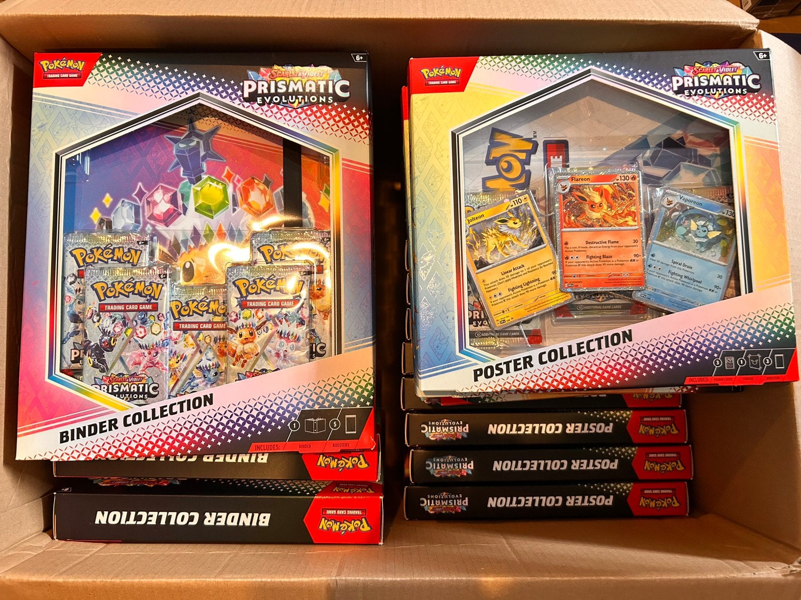Poster & binder collection prismatic evolutions, Enlèvement ou Envoi, Neuf
