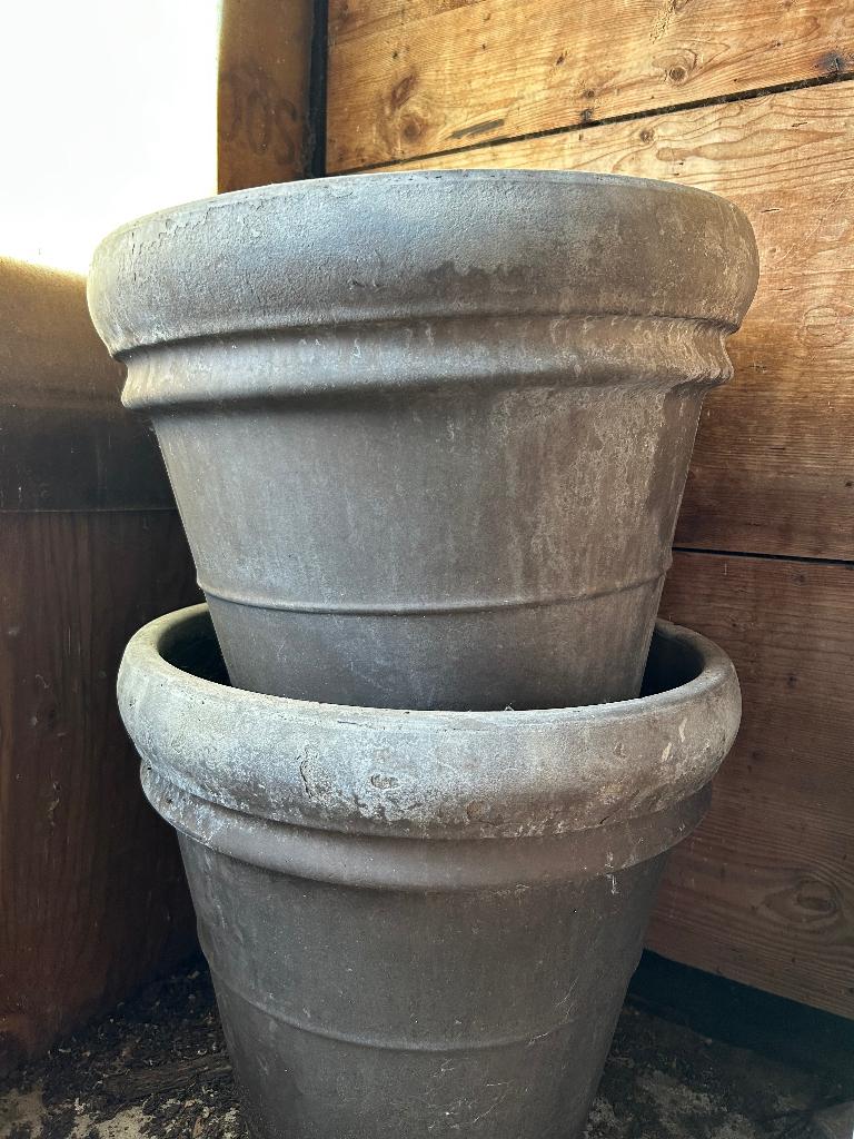 Terracota bloempotten, Tuin en Terras, Ophalen, Gebruikt, Aardewerk, Balkon