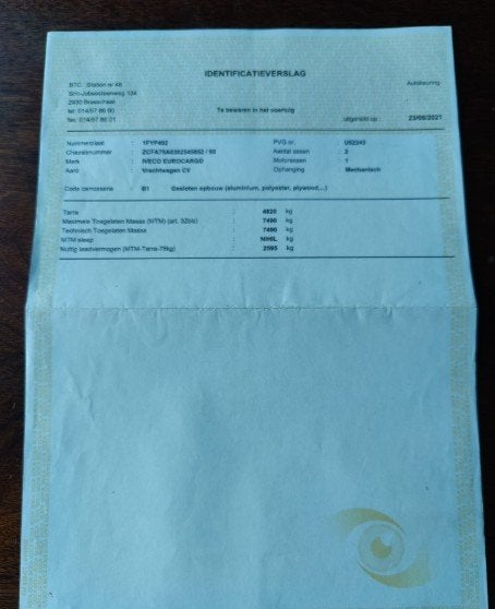 IVECO VRACHWAGEN MET BAK EN LAADKLEP, Auto's, Euro 5, Iveco, Particulier, Te koop