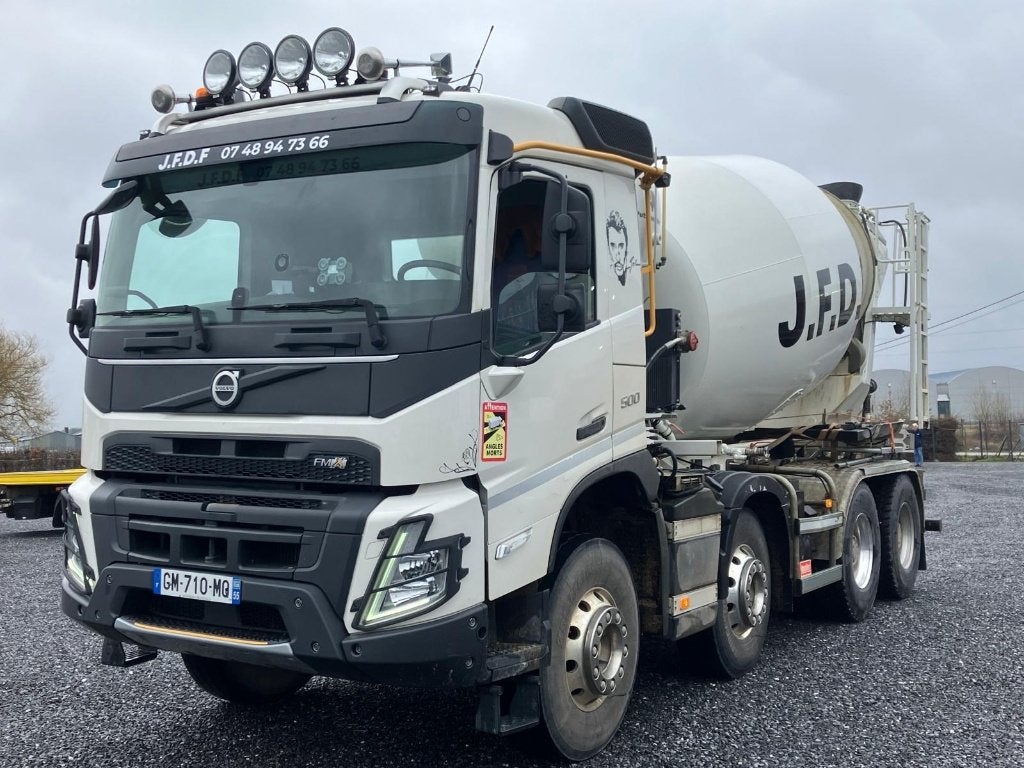 Volvo FMX500 Syst mixte lève container 26T & beton mixer 9m3, Essai à domicile, Achat, 375 kW, Euro 6