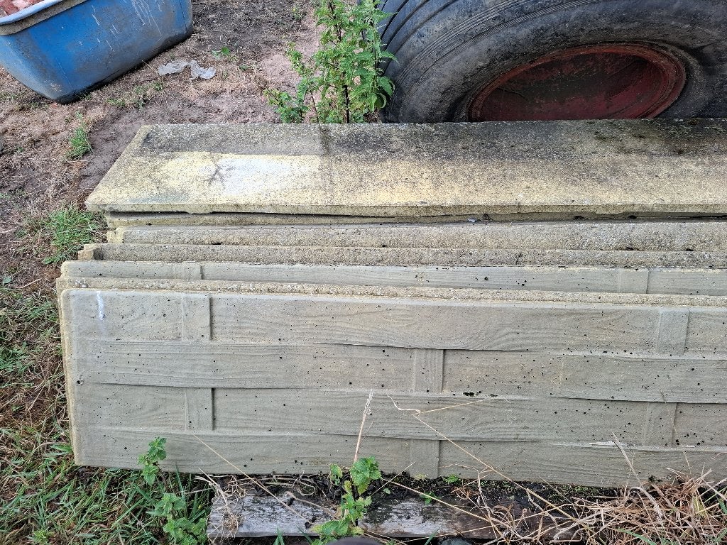 Betonplaten voor afsluiting, Doe-het-zelf en Bouw, Ophalen, Gebruikt, Overige materialen, 20 tot 50 mm