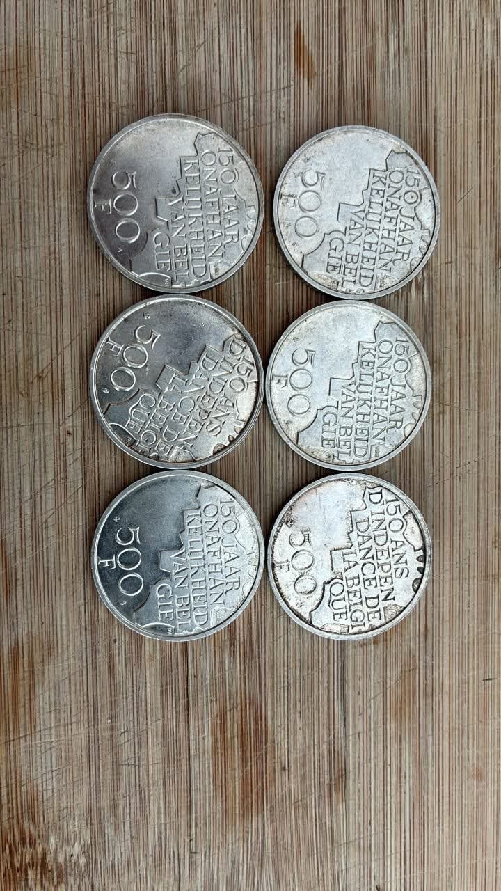 Pièces en argent testées ! 500 francs 1980, Enlèvement ou Envoi, Monnaie