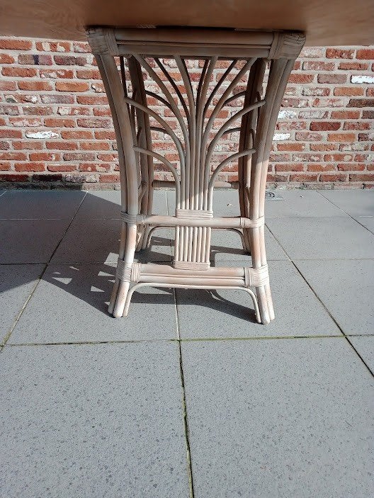 rotan tafel onderstellen 5€., Maison & Meubles, Pièces pour table, Enlèvement, Utilisé, Pied de table